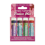 Crazy Rumors Festive Mix lip balm 4x4.5g - British product
