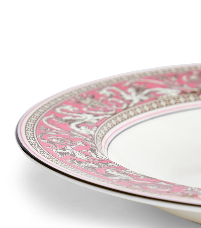 Wedgwood Florentine Fuchsia Rimmed soup bowl 23cm (British brand)