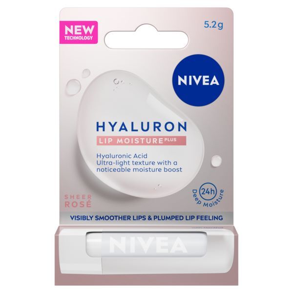 Nivea Hyaluron Moisture Sheer Rosé Lip Balm, 4.8G GOODS Superdrug   