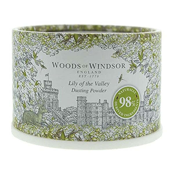 Woods of Windsor Lily of the Valley dusting powder 100g (British brand)