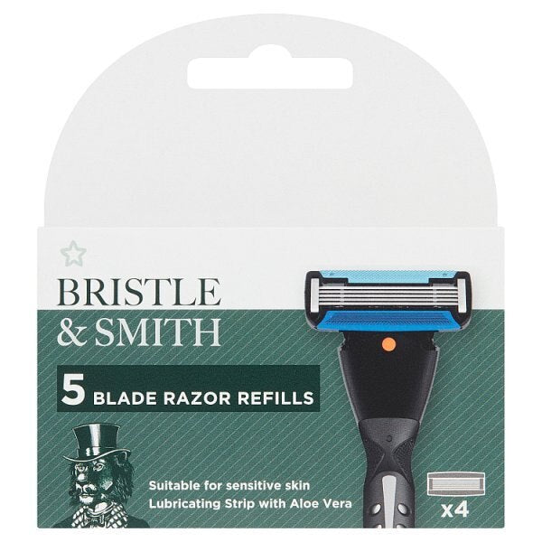 Bristle & Smith Five Razor Blade Refills x4 GOODS Superdrug   