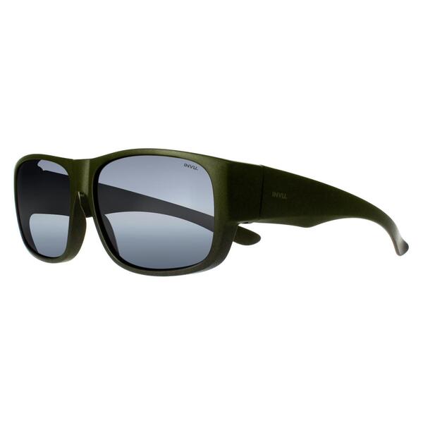 INVU E2601 polarized sunglasses matte olive grey lenses, imported from the UK