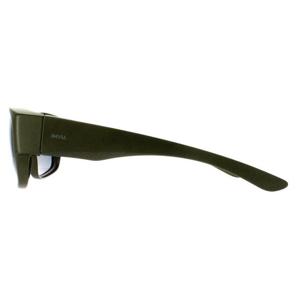 INVU E2601 polarized sunglasses matte olive grey lenses, imported from the UK
