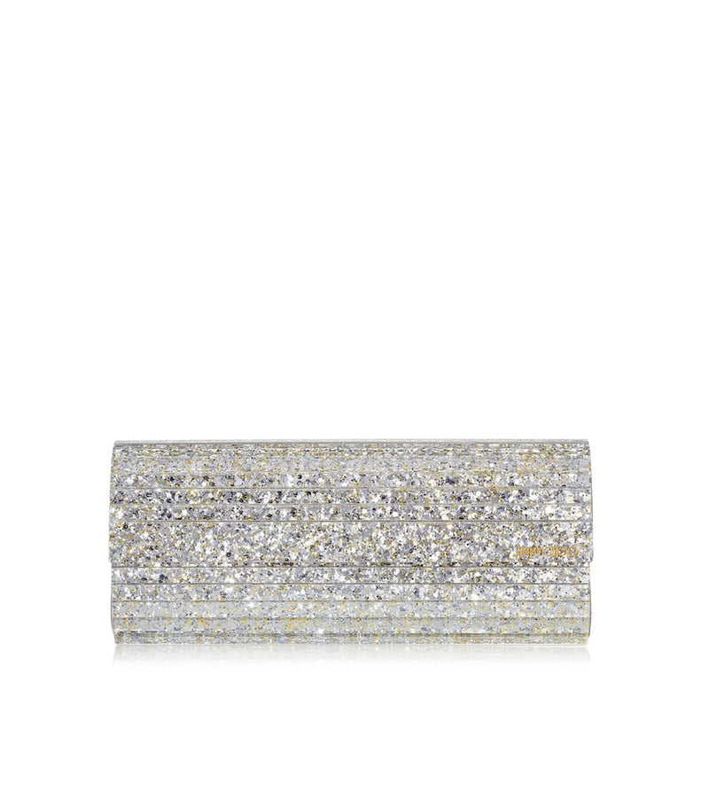 Jimmy Choo Sweetie glitter clutch bag, evening accessory - British product