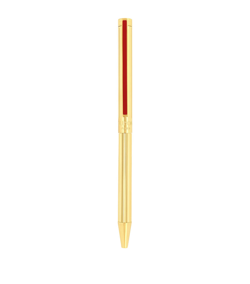 S.T. Dupont Palladium and Yellow Gold-Trim Classique ballpoint pen (British brand)