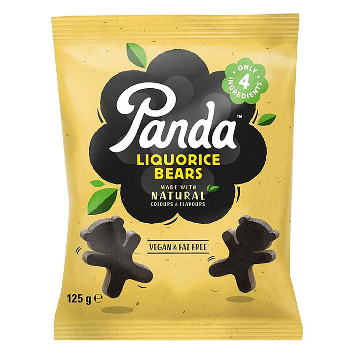 Panda Bear Shaped Liquorice Pieces 125g Sweet Snacks Holland&Barrett   