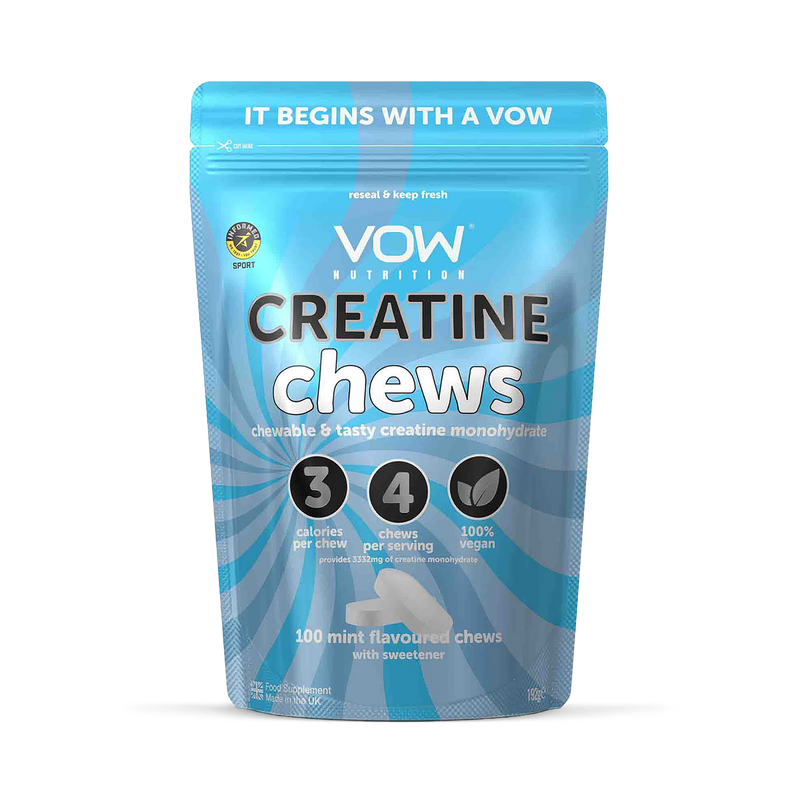 Vow Nutrition Creatine Chews Mint 100 Chews (British brand)