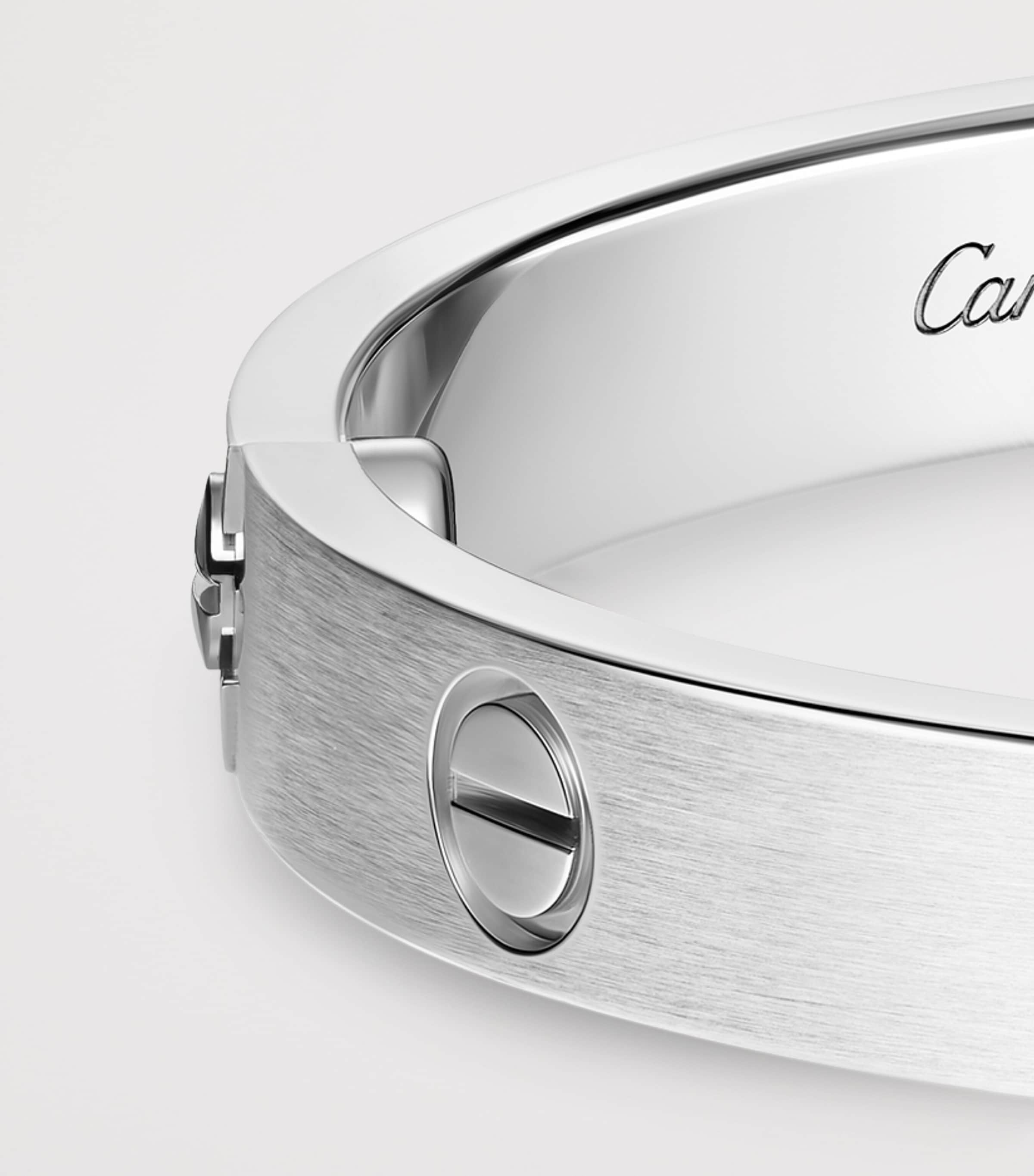 Cartier medium white gold diamond LOVE bracelet, UK version