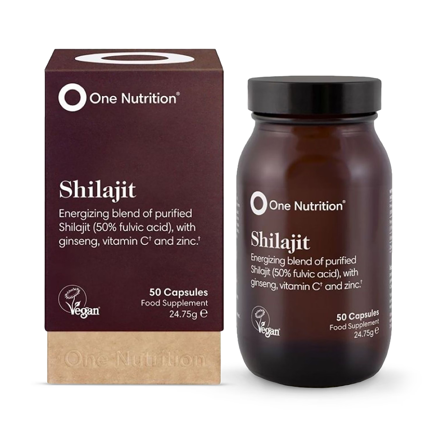 One Nutrition Shilajit capsules 50 capsules - British product