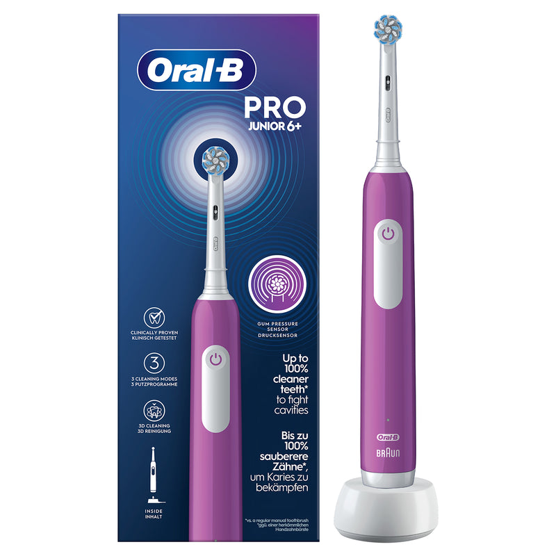 Oral-B Pro Junior electric toothbrush for ages 6+, imported from the UK