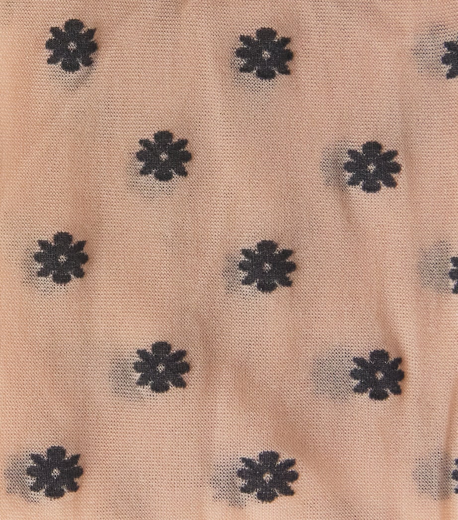 Wolford daisy print mid-calf socks - British product