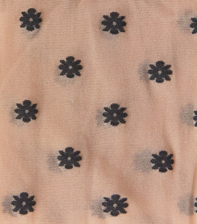 Wolford daisy print mid-calf socks - British product