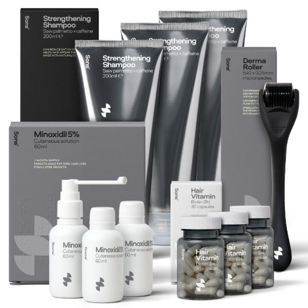 Sons Complete Hair Loss Treatment with Minoxidil 5% Spray, UK version