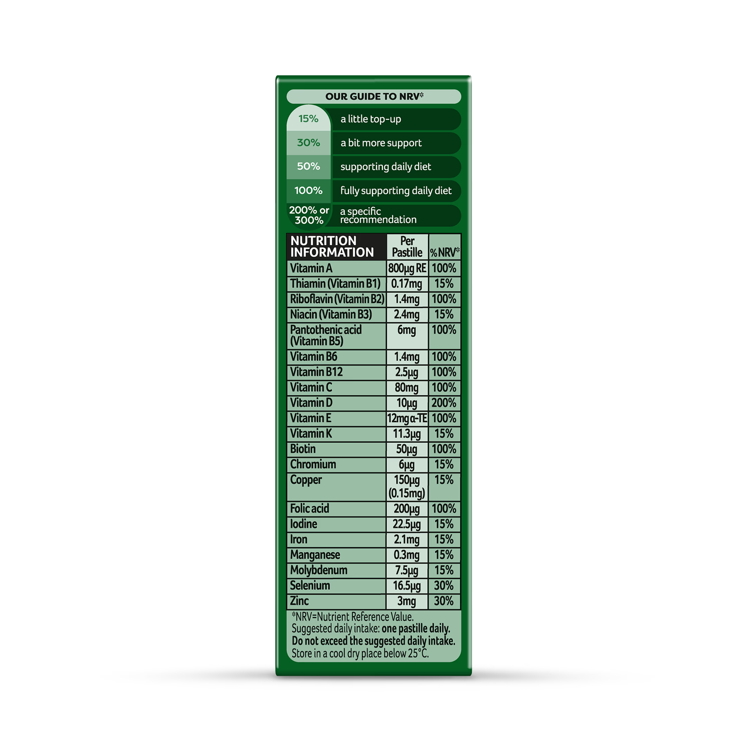 Bassetts multivitamin pastilles blackcurrant 30 pastilles, UK version