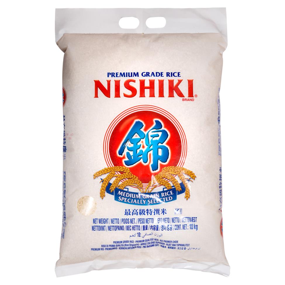 Nishiki Japanese premium grade rice 10kg (British brand)