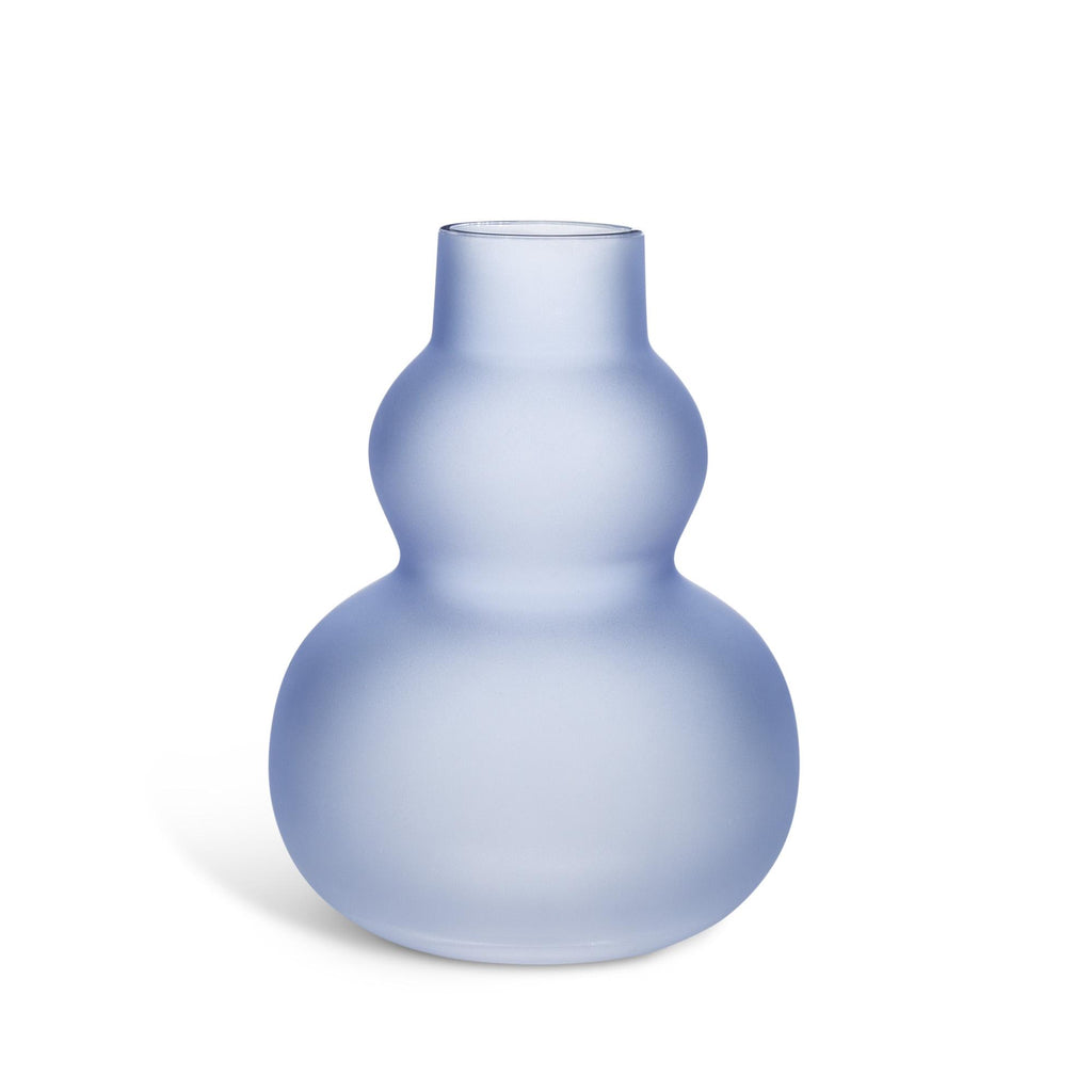 Habitat Frosted Bubble Bud Vase Blue