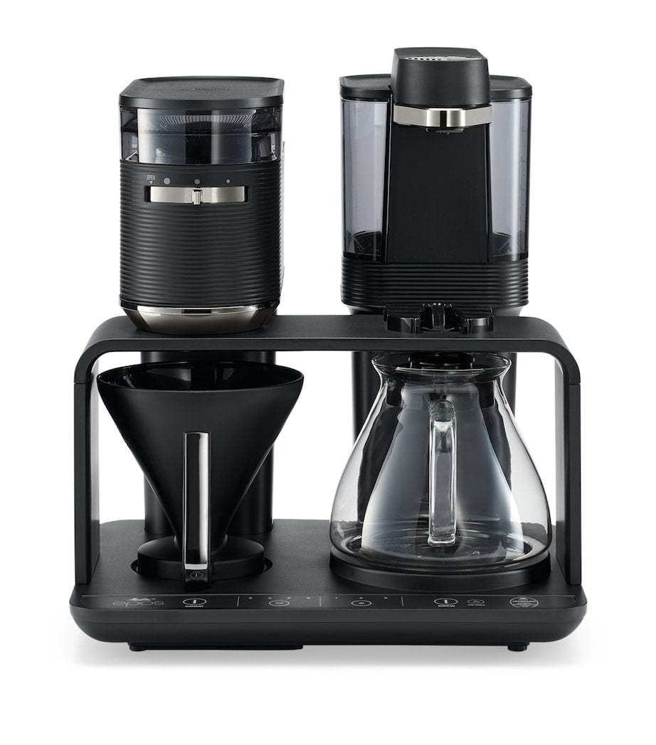 Melitta EPOS Chrome coffee machine with grinder, imported from the UK