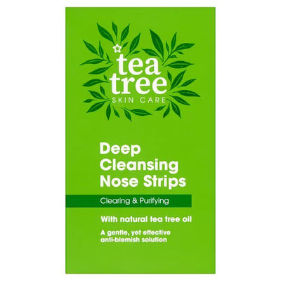 Superdrug Tea Tree Nose Pore Strips Deep Cleansing Blackhead Removal 6 Pack- Buy online at McGrocer