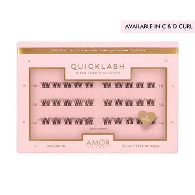 Superdrug House of Amor Date Night Mixed Length False Eyelash Clusters Natural C Curl 30 Pack- Buy online at McGrocer
