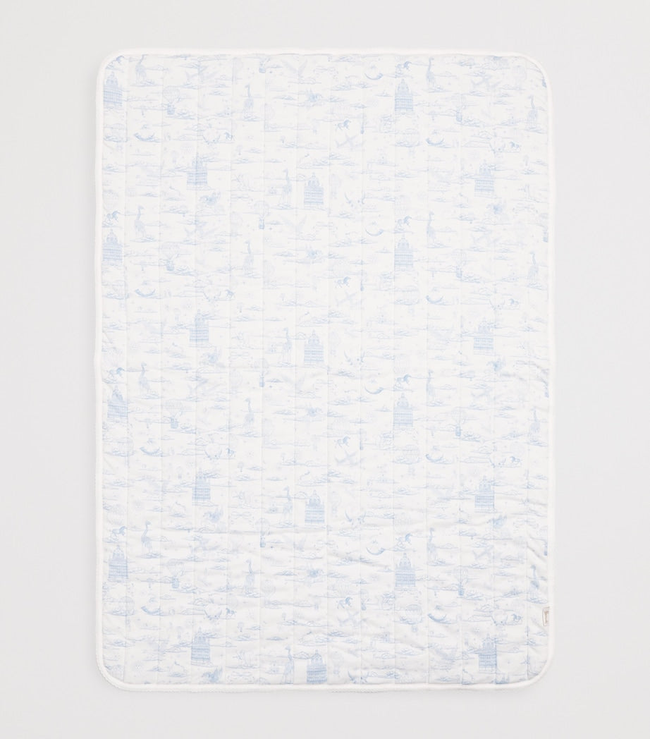 Harrods organic cotton balloon blanket 100cm x 107cm, UK version