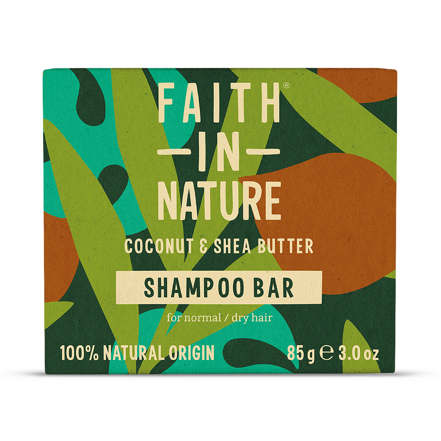 Faith In Nature shampoo bar Coconut & Shea Butter 85g - British product