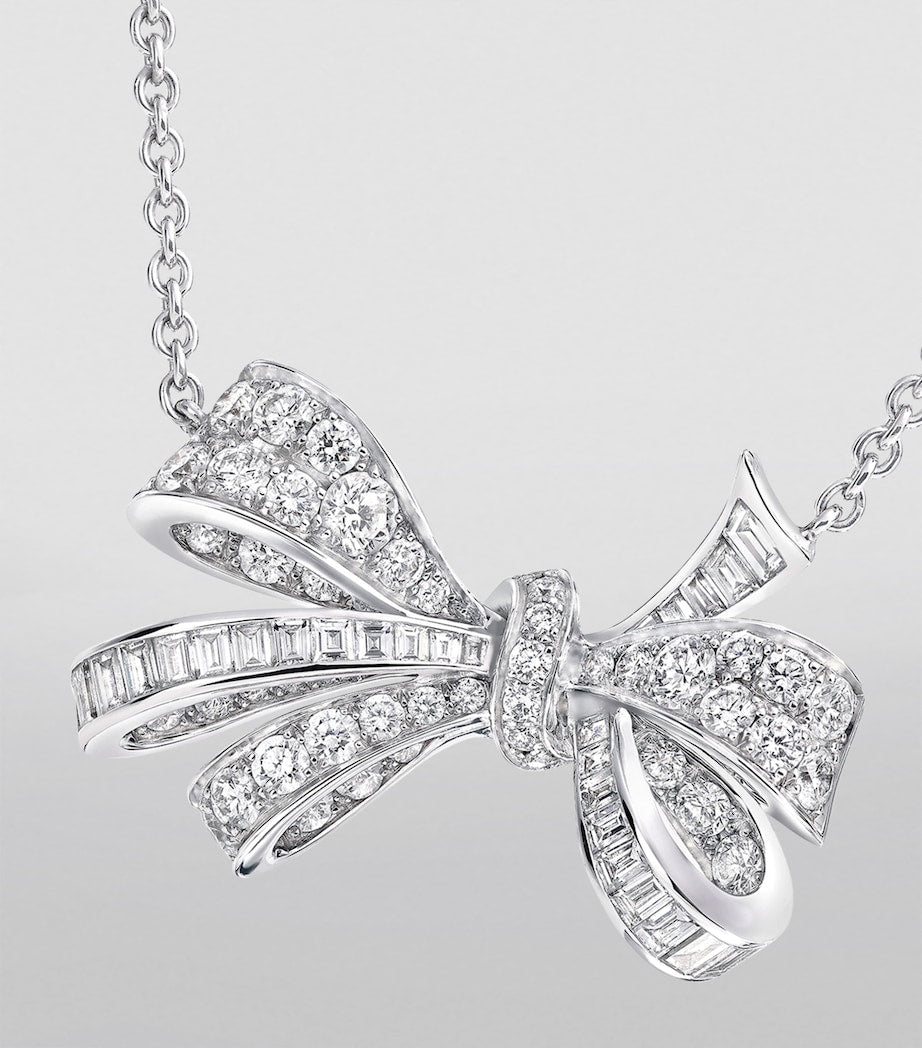 Graff Tilda's Bow white gold diamond necklace, UK version