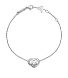 Chopard Happy Diamonds Icons heart bracelet 18kt white gold - British product