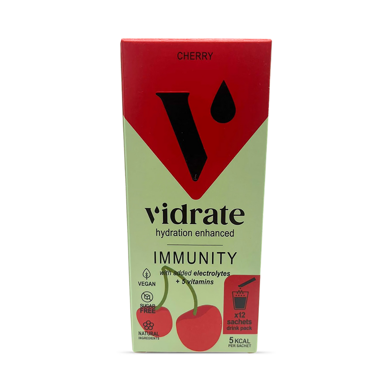 Vidrate cherry hydration sachets 12 pack, UK version