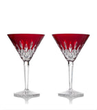 Waterford red martini glasses set of 2, 220ml capacity (British brand)