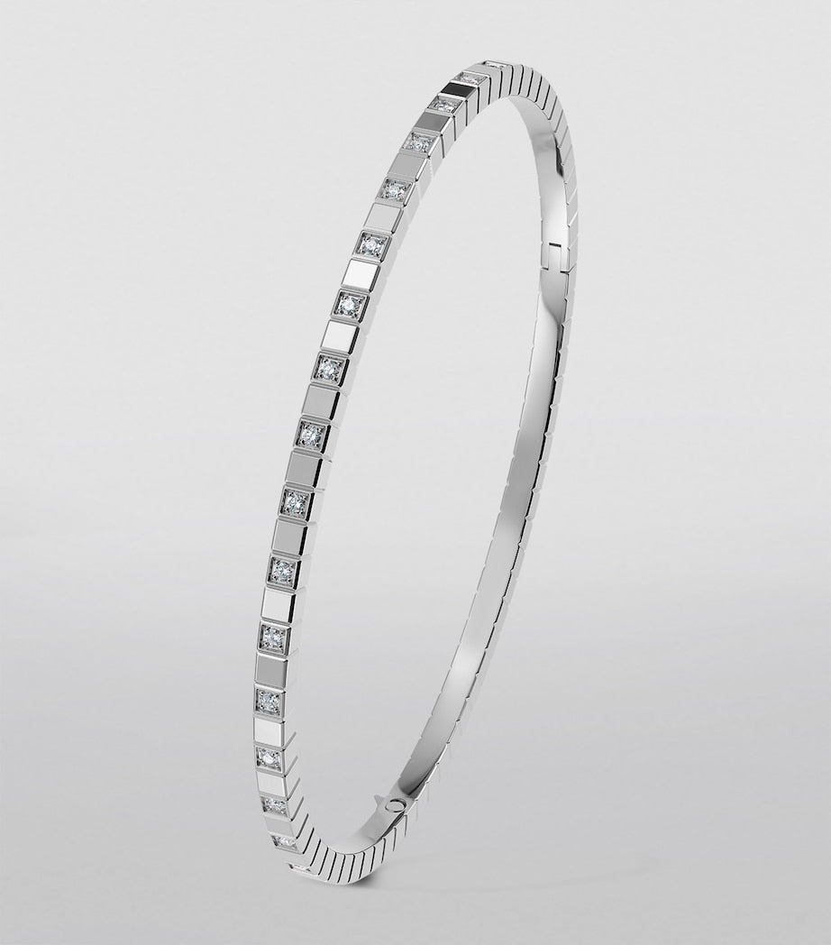 Chopard Ice Cube white gold diamond bangle - British product