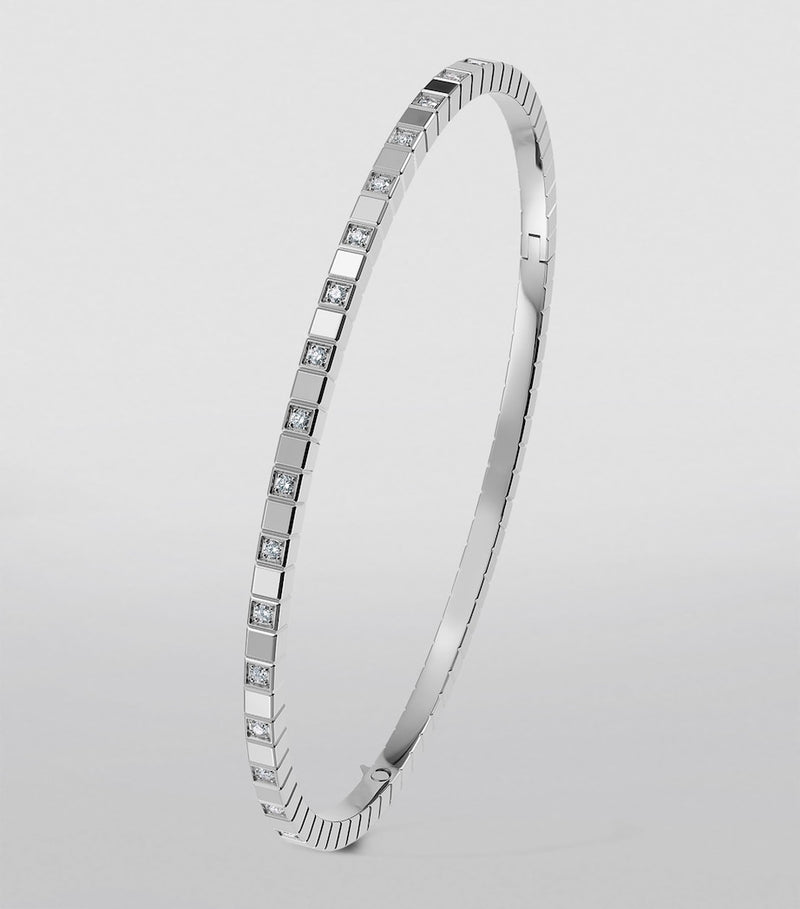 Chopard Ice Cube white gold diamond bangle - British product