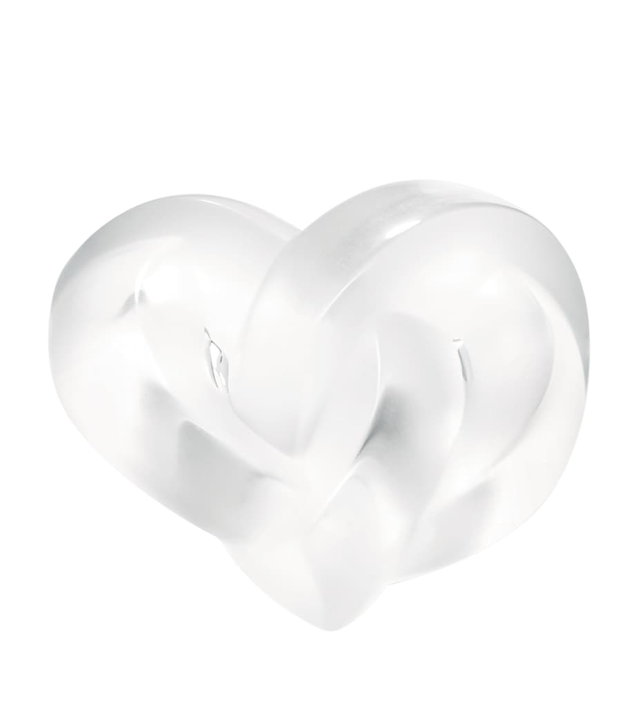 Lalique crystal heart paperweight, imported from the UK