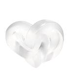 Lalique crystal heart paperweight, imported from the UK