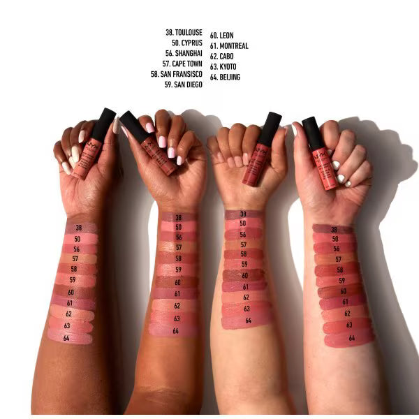 NYX Professional Makeup Soft Matte Lip Cream Cannes, imported from the UK