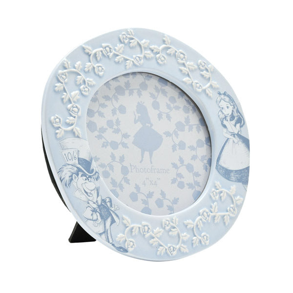 Disney Alice in Wonderland round photo frame 4x4, UK version