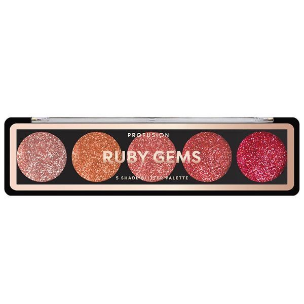 Profusion Cosmetics Glitter Gems Glitter Palettes Ruby