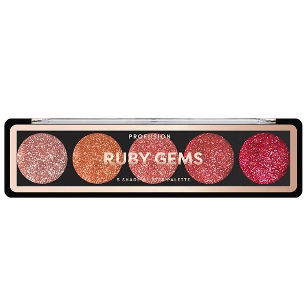 Profusion Cosmetics Glitter Gems Glitter Palettes Ruby GOODS Superdrug   