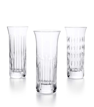 Baccarat Set of 3 Flora Vases (18 cm)