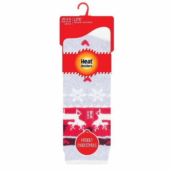 Heat Holders Lite Ladies Thermal Christmas Socks 4-7 UK GOODS Superdrug   