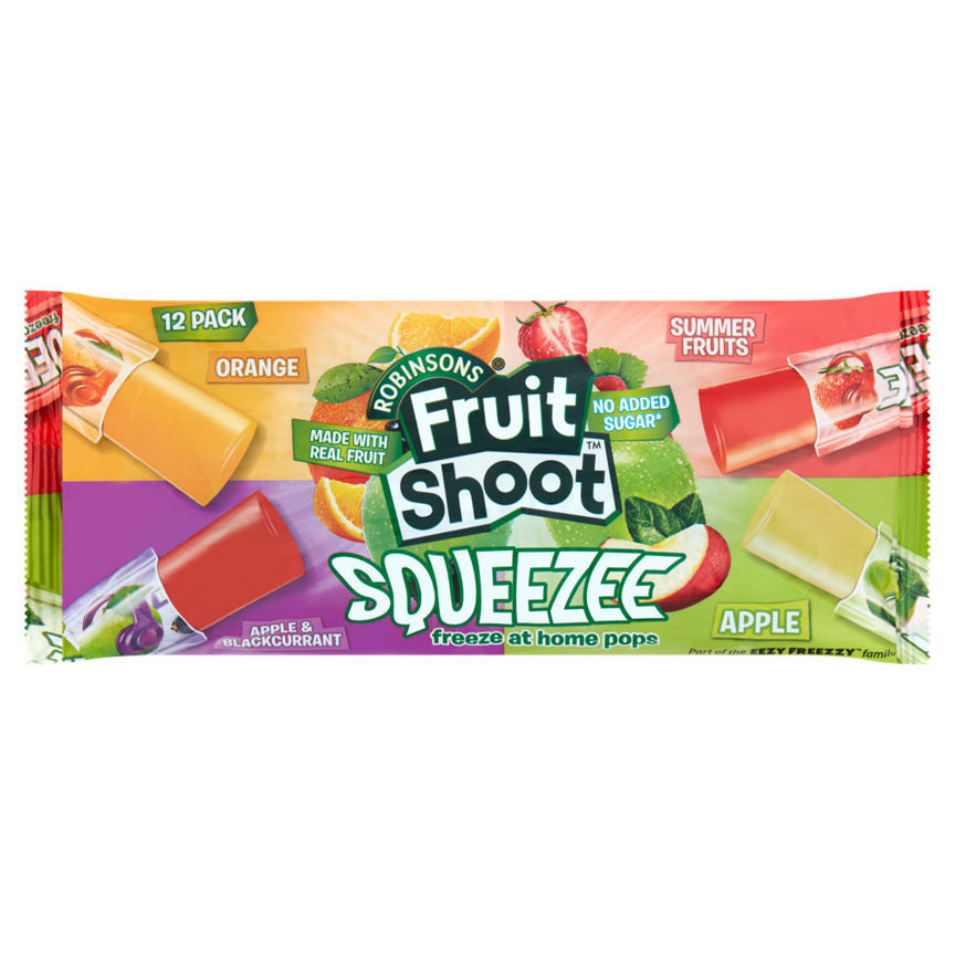 Robinsons Fruit Shoot Squeezee Freeze at Home Pops 12 x 45ml (540ml) GOODS ASDA   