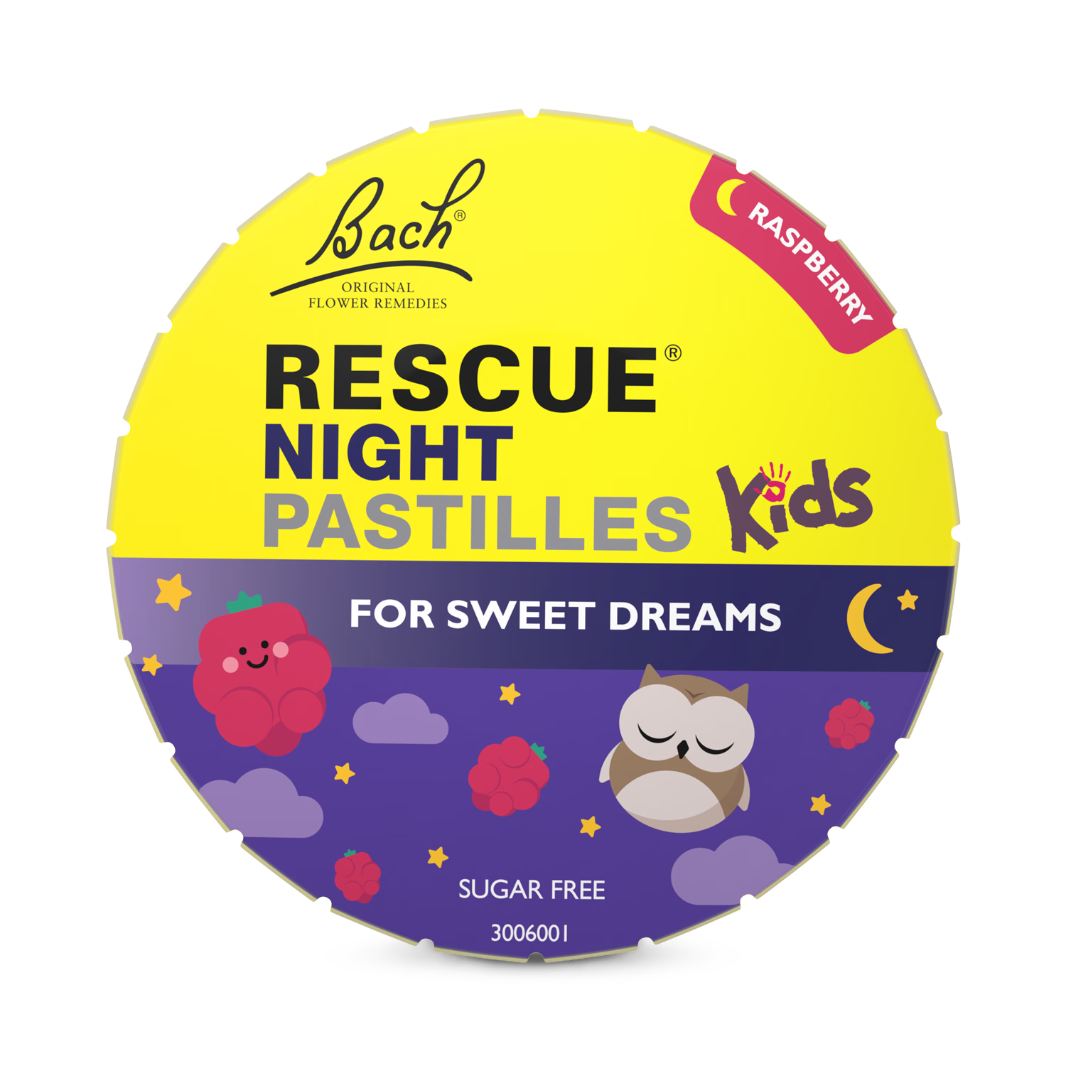 Rescue Remedy Kids Night Pastilles Raspberry 50g (British brand)