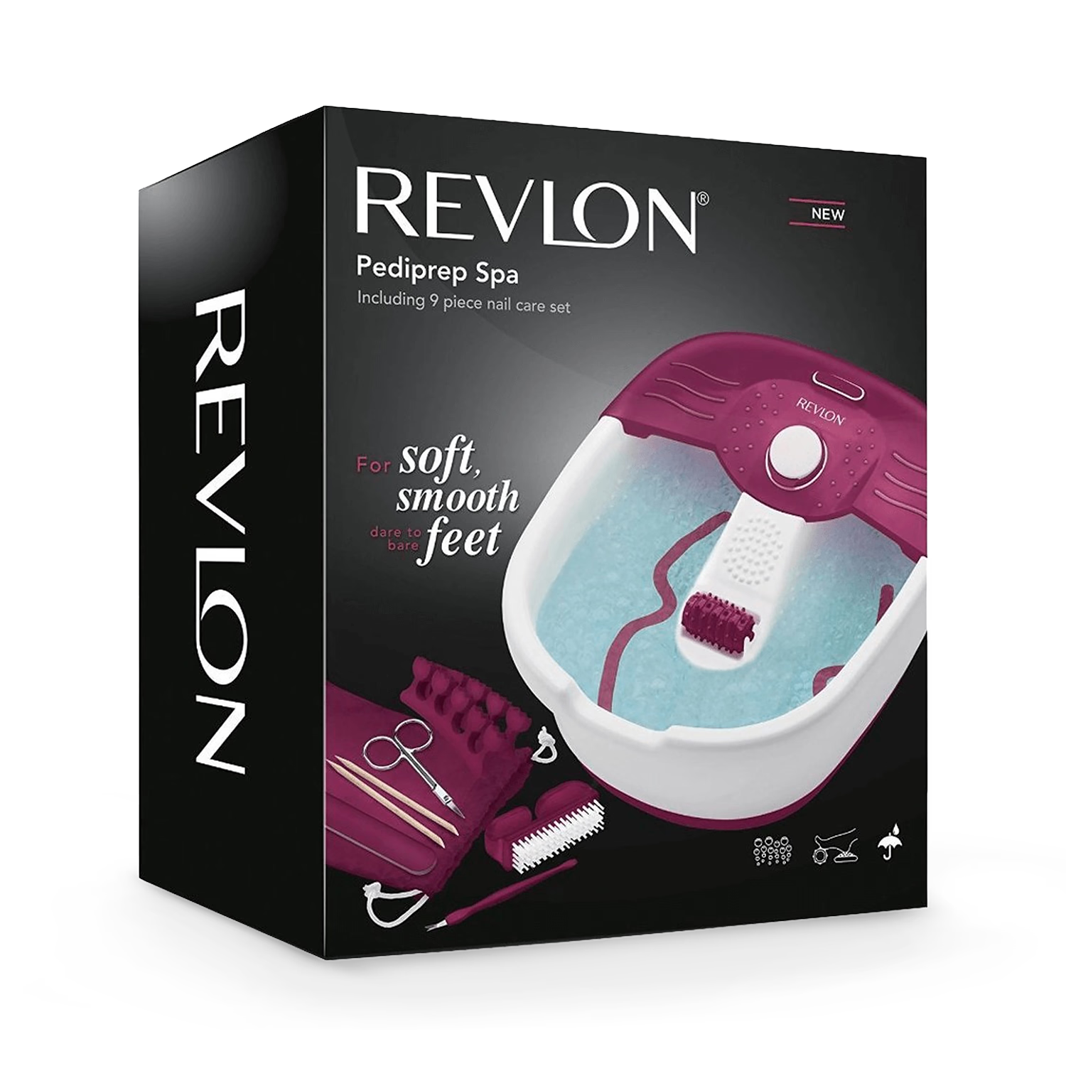 Revlon foot spa with pedicure accessories, UK version