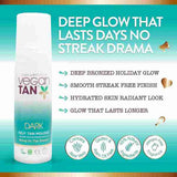 VeganTan self tan mousse dark 150ml, imported from the UK