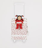 Olli Ella ladybug print See-Ya suitcase, imported from the UK
