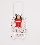 Olli Ella ladybug print See-Ya suitcase, imported from the UK