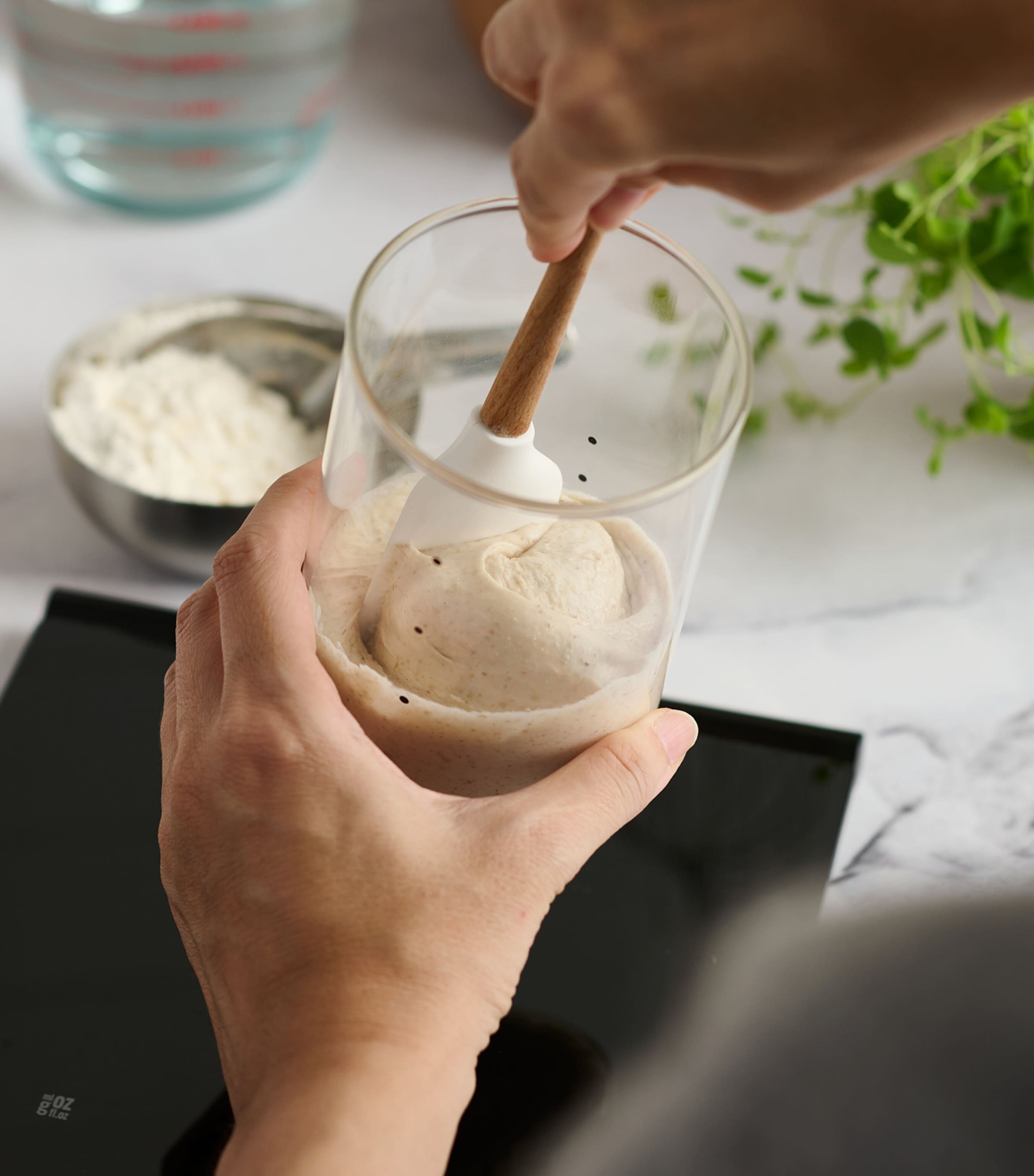Sourhouse Glass Sourdough Starter Jar 1L (British brand)