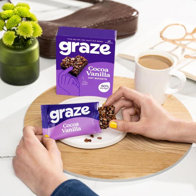 Graze Protein Cocoa Vanilla Snack Bars   4 per pack GOODS M&S   