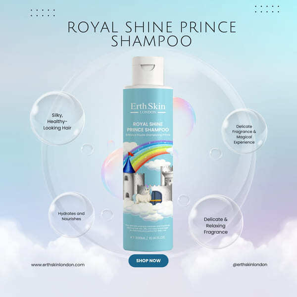 ErthSkin London Prince Shampoo 300ml, imported from the UK