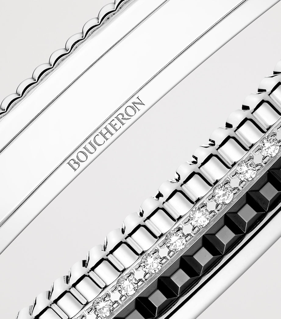 Boucheron Quatre Black Edition bangle, imported from the UK