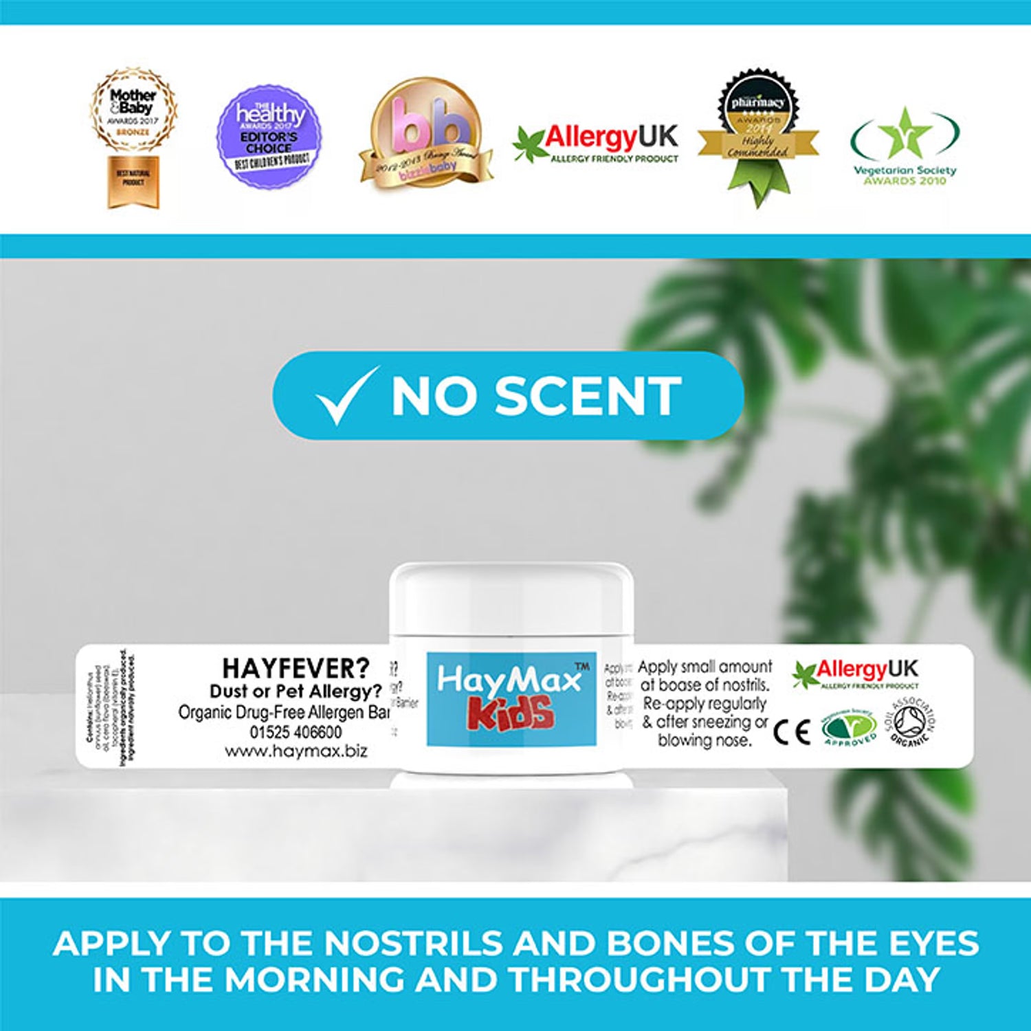 HayMax Kids Pollen Barrier Balm 5ml, UK version